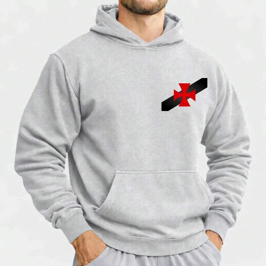 Moletom Vasco da Gama Blusão Casaco de Frio Premium Algodão Bt979 - Cinza - Visão 1