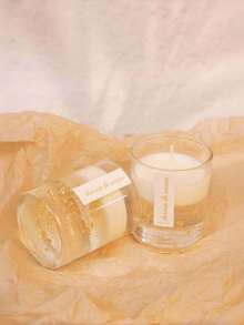 Ensemble cadeau de bougies parfumées en verre avec feuille d'or de luxe, série de cire de soja lavande, crème, vanille, décoration de parfum de maison longue durée, crée une atmosphère chaleureuse, convient pour la chambre, le salon, la salle de bain et le bureau, parfait pour le Ramadan, l'Aïd, la saison des mariages et la décoration d'anniversaire - Multi-parfums - Voir 4