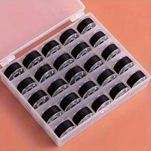 25/Uds./caja de hilo de coser para heridas, herramientas de carretes de costura para el hogar en blanco y negro, bobinas de repuesto paraáquinas de coser caseras DOAQ - 1 caja blanca - Ver 9