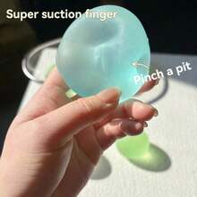 1pc Coconut Oil Squishy Toy, Transparent Blue Malt Sugar Stress Relief Squeezy Ball, Moldable Non-Rebound Smooth Texture, Suitable Office Stress Relief, Friend - Birthday - - -, 2026 - Easter - Valentine's Day - Interactive - Essential Socializing - Family - Hot Selling - Explosive Model - Boyfriend/Girlfriend - Birthday - Valentine's Day - New Year - - - 多色隨機 - 查看 3