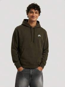 Nike, SB, Sudadera con capucha de forro polar para skateboarding, FV7351-355, (SEQUOIA/BLANCO) S - Secoya/Blanco - Ver 1