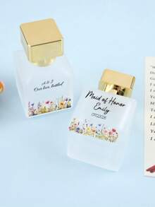 Personalized Frosted Refillable Perfume Bottles,Customized Perfume Bottles,Floral Perfume Bottles,Wedding Party Ideas,Bridesmaid Gifts(50ml) - 50ml - View 6