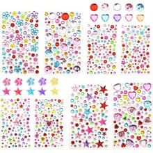 3228 Piezas Diamantes Autoadhesivas Brillos Para Decorar, Gemas Faciales, Piedritas Para Maquillaje, Diamantes Para Decoración Facial DIY, Decoración De Manualidades Para Cara, Ojos, Uñas (12 Hojas) - 912 - Ver 13