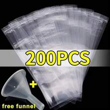 Bolsas de paletas de hielo transparentes desechables, paletas de helado, jugo de fruta, batidos, molde de yogur, bolsa con cremallera, bolsa de paletas de hielo para niños MBNP - 200 unidades - Ver 2