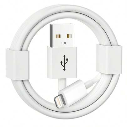 1 meter USB naar Lightning datakabel | Snellaadkabel compatibel met iPhone 14, 14 Pro Max, 13/12/11/X/XS/XR/XS, gemaakt van zuurstofvrij koper, USB-A naar Lightning kabel, 1 meter, snellaadkabel, USB-A voedingsuitgang oplaadkabel, compatibel met iPhone 14/13/12/11/XS/XR/X/8/