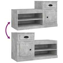 vidaXL Armoires de rangement - Gris - Voir 9