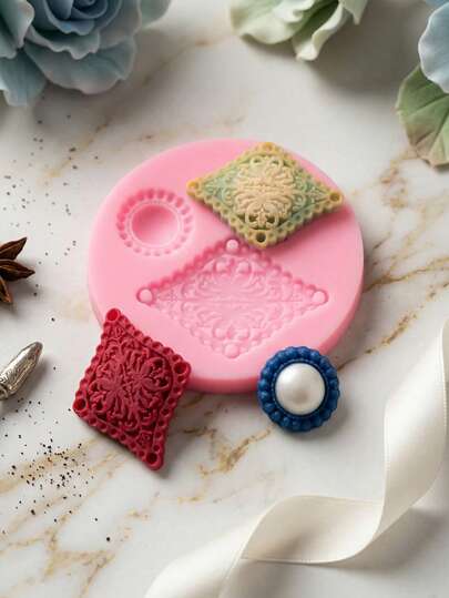 1pc Pillow Shaped Silicone Mold, Chocolate Silicone Mold, Suitable For Cake, Chocolate, Candy Decoration
