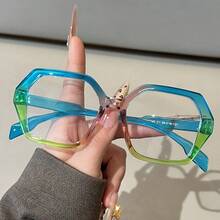 Kính thời trang hình đa giác hình học mới của Dopamine Accessories, phụ kiện nghệ thuật phóng đại dành cho tiệc tùng, bãi biển, chụp ảnh, kính mắt. - Trong sáng - Xem 13