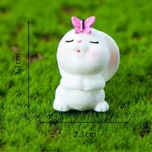 1/2/3/6pcs Cute Rabbit Car Decor, Dashboard Ornament, Interior Accessories, Adorable Animal Figurine, Soothing Decor, Gift For Friends & Family, Lovely Present - Little Rabbit - View 8