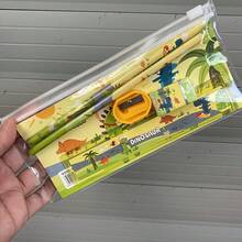 Bộ văn phòng phẩm hình động vật dễ thương 5 món dành cho trẻ em, hộp quà tặng mẫu giáo hoạt hình, quà tặng ngày thiếu nhi, bộ văn phòng phẩm, quà tặng tiệc cho bé trai, hàng số lượng lớn, quà tặng tựu trường. - Nhiều màu - Xem 8