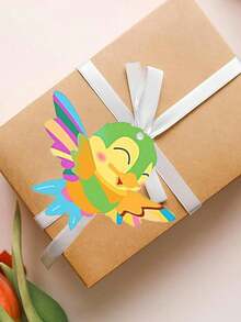12/24pcs Wooden Insect & Floral Craft Set, DIY Handmade Kit, Creative Wooden Crafts, DIY Party Decor, Birthday Craft, Creative Painting Set, Artistic Handmade Supplies, Creative Gift Set - Multicolor - View 7