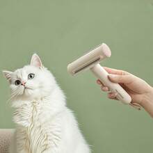 1件装三合一宠物美容刷，猫狗脱毛底毛耙毛滚筒 - 查看 5