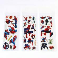 12pcs Marvel Spider Man Bubble Stickers, Cartoon Spider Stickers, 3D Stickers, Suitable For Birthday And Gift Giving, Perfect For Decorating Laptops, Water Bottles, Phones, And Helmets - Multicolor - View 3