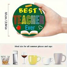 1/8/160 chiếc đế lót ly PET tròn in 2D thiết kế câu nói tốt nghiệp, thích hợp trang trí sân hiên, nhà bếp, phòng khách, bàn ăn gia đình, quà tặng cho bạn bè và gia đình vào các dịp lễ, lý tưởng cho Ngày Valentine, Ngày của Mẹ, sinh nhật, tiệc cưới, phụ kiện trang trí nhà cửa, món quà tuyệt vời nhất dành cho bạn bè nữ. - Nhiều màu - Xem 9