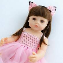 Muñeca bebé realista de 50 cm con cuerpo suave, apta para niñas a partir de 3 años. - Multicolor - Ver 5