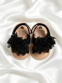 Sandal Luar Ruangan Putih Elegan untuk Bayi Perempuan, Sepatu Balita Musim Panas - Hitam - View 10