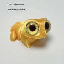 3D Printed Colorful Frog Model, Random Eye Color, Stress Relief Toy, Cute Big-Eyed Frog Desktop Decor, Student Desk Accessory, Wholesale Gift, Birthday Present - Multicolor - View 8