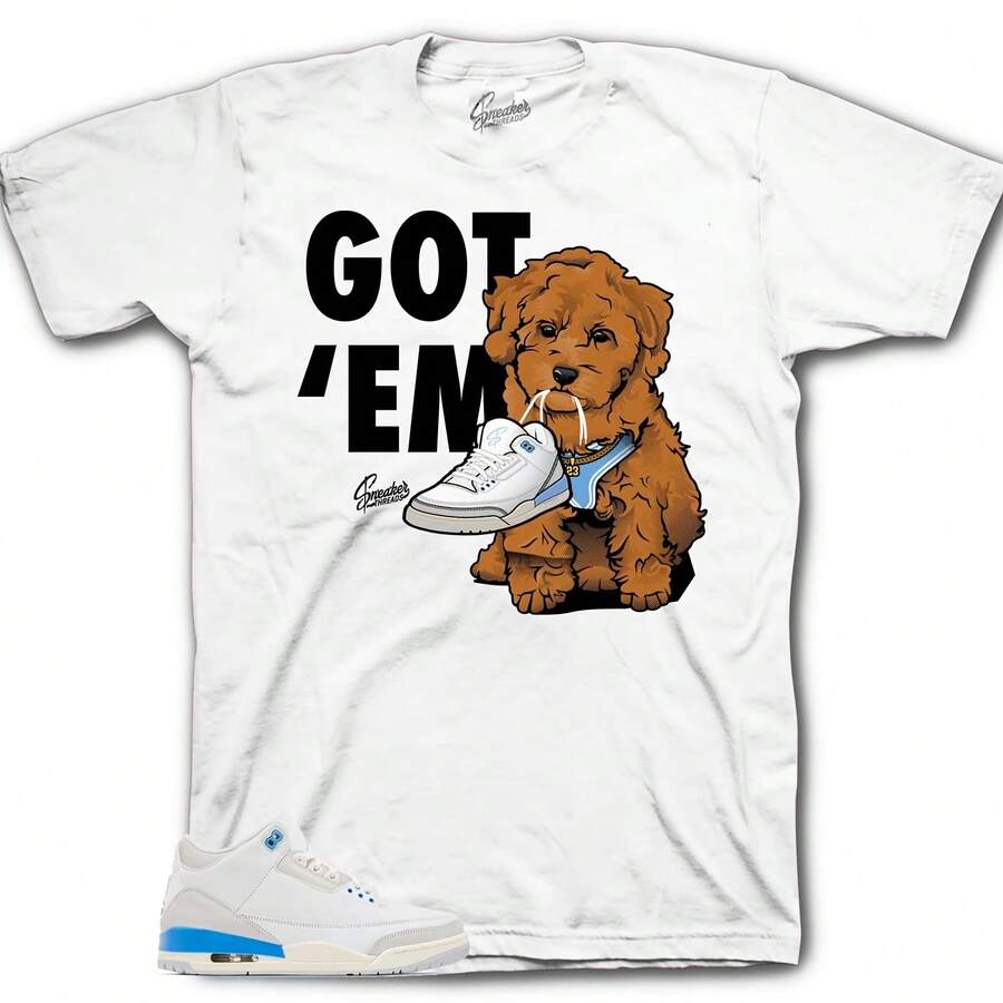 Shirt Matching Retro 3 Lucky AJs3 Shorts - Copped Em Sneaker Tees - Shape - View 1