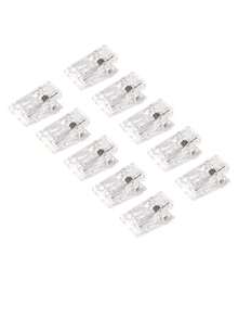 Minimal DIY Photo Clip | Transparent Acrylic PP Clip | Multifunction Plastic Clip For Students | Office Document & Exam Paper Holder - Sets - View 9
