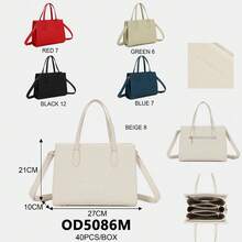 Unibella Elegant And Versatile Handbag With Handles And Adjustable Strap. Superior Quality And Durability. Perfect For Everyday Style. - 黑色 - 查看 9