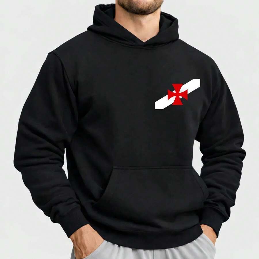 Vasco Da Gama Sweatshirt Premium Cotton Winter Jacket BT979 - 黑色 - 查看 1
