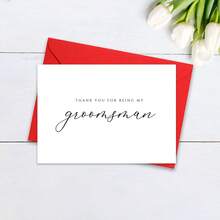 Classic Groomsmen Thank You Cards, Groomsmen Wedding Thank You Cards, Marriage Proposals, Groomsmen Thank You Cards, Wedding Party Cards, Anniversary Cards, Friendship Cards - Multicolor - View 2