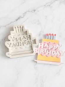 SikeSike 1pc/3pcs Cake Shaped Silicone Mold, Suitable For Decorating Birthday Cakes, Chocolate, Pudding, Candy - Multicolor - View 7