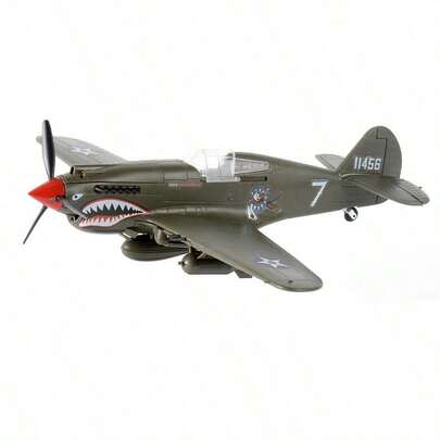 1/48 escala WWII P-40 Tomahawk tigres voladores militares P51 MUSTANG F4U BF109 colección de modelos de combate DIY rompecabezas Juguetes