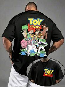 Toy Story Full Cast Vintage T-Shirt, Disney  Toy Story Group Shirt, Disney Family Vacation Tee - màu đen - Xem 1