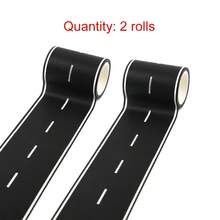 1 Roll Easy Tear Racetrack Tape, Black & White Design, Ideal For Project & Party Decoration. It's Suitable With Double-Sided Adhesive, Perfect For Themed Events And Fans - Multicolor - View 6