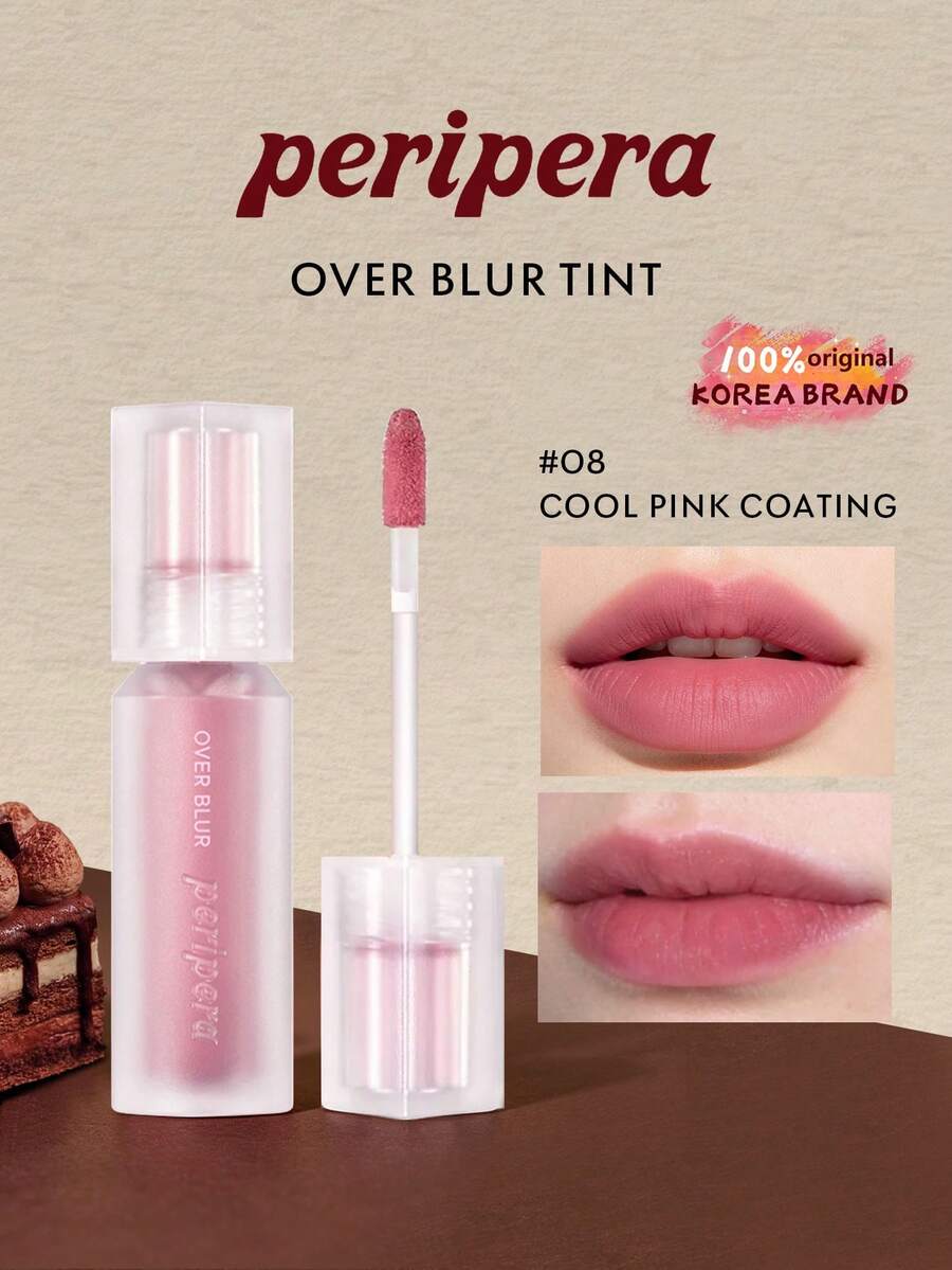 Peripera 08# Soft Matte Velvet Mousse Lip Gloss In Soft Pink, Lightweight Blurring Matte Texture, Soft Powdery Feel, Layerable & Blendable, Non-Drying Comfortable, Smooth Refined Lips, Suitable For Natural To Bright Daily Makeup, Korean Cosmetics, Holiday/Mother's Day Gift, 3.5g/0.12oz - 08 - View 1