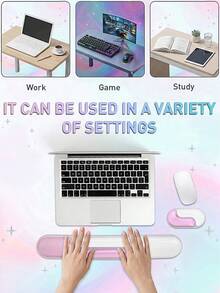 Transparent Cooling Wrist Support Suitable For Computer Keyboard, Ergonomic Gel Keyboard Wrist Rest Pad For Typing Pain Relief, Comfortable Silicone Wrist Pad For Office/Computer/Laptop/Gaming, Transparent - View 3