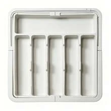 1pc Adjustable Cutlery Organizer Box - Expandable Kitchen Utensil Tray, Suitable For Storing Spoons, Forks, Knives And Spatulas In Kitchen And Dining Room - Multicolor - View 8