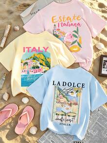 Yellow and Pink and Light Blue