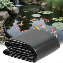 1pc HDPE Waterproof Pond Liner, Sloped Protection Plastic Membrane For Garden Ponds And Outdoor Use, Anti-Seepage, Glossy Surface - Multicolor - View 15