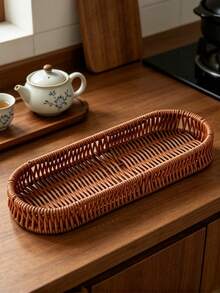 Cesta de almacenamiento multiusos para tazas de té, caja de almacenamiento de cajones para tazas, caja de almacenamiento de juego de té, caja divisora de cubiertos, juego de almacenamiento de cajones - Multicolor - Ver 6