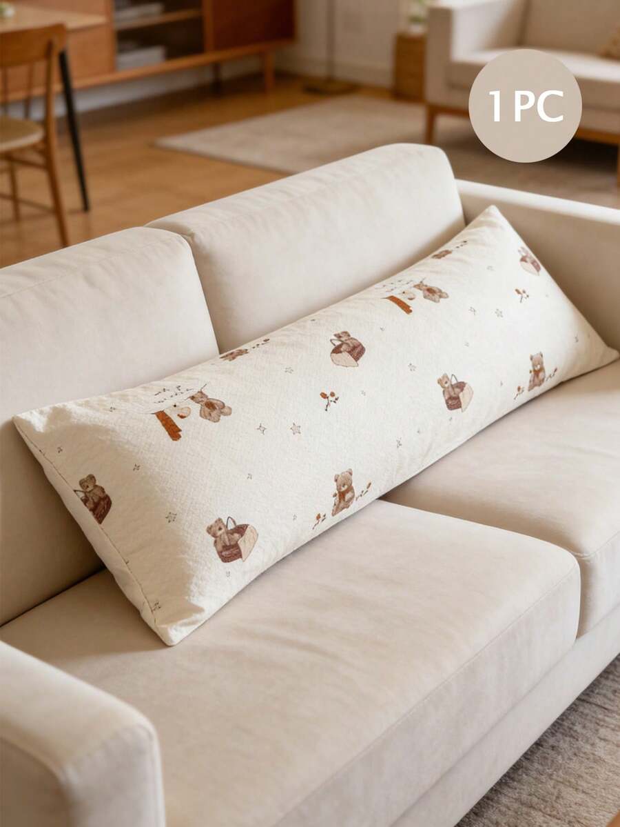 1 chiếc vỏ gối tựa lưng trang trí bằng sợi polyester, kiểu dáng Bohemian, bề mặt nhăn, họa tiết dập nổi, thích hợp cho phòng ngủ, phòng khách, ký túc xá học sinh (Không bao gồm ruột gối) - Nhiều màu - Xem 1