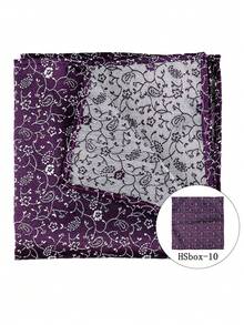1pc Paisley & Polka Dot Elegant Polyester Scarf, Suitable For All Seasons - Multicolor - View 30