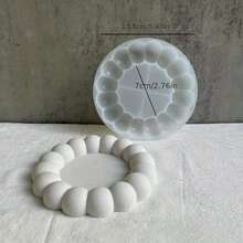1pc Resin Liquid Silicone Mold For DIY Coaster, Suitable For Jewelry Storage And Home Decor - Coaster - View 2