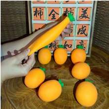 1个热销新款胡萝卜捏捏乐玩具，逼真蔬菜慢回弹减压球，柔软Q弹，超级解压，节日、生日、爱好爱好者的完美礼物，Q弹玩具，捏捏乐减压玩具，饺子捏捏乐，成人女 - 彩色 - 查看 5