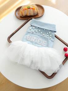 1 bộ váy cho thú cưng, quần áo cho chó, hàng mới về mùa xuân/hè, váy công chúa thường ngày cho chó nhỏ. - Nhiều màu - Xem 5