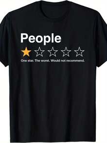 T-shirts pour hommes - Noir - Voir 1