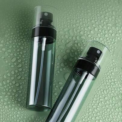 Botella de spray transparente, rociador de agua de niebla ultrafina de alta presión con nano-alcohol, ideal para tónico, bruma facial y spray para el peinado