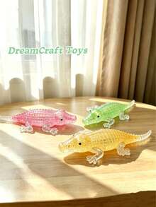 1/3/4/5/6pcs Malt Sugar Goldfish/Crab/Crocodile/Jellyfish/Rabbit/Poop/Salamander/Doll/Dumpling/Cat Paw, Soft & Cute Squeeze Toys, Stress Relief Fidget Toys, Finger Pinching Toys For Children 3+ Years Old, Birthday/Holiday Gifts, Relieve Anxiety, Soft & Squishy Dumpling - Multicolor - View 3