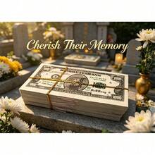 500pcs/600pcs  Ancestor Money , Texture To Burn Fully Chinese Joss Paper Money ,  Ancestor Money To Burn , Ancestral Money For Funerals, Worshiping Ancestor, Come Into A Good Fortune - Xanh đậm - Xem 1