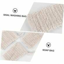 Exfoliating Sisal Soap Pouch Reusable Body Scrubber Gentle Cleansing Quick Dry  Friendly Bath Accessory Shower Gift For Women Men - 1 - View 7