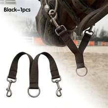 Gancho de bocado de caballo de 2 cabezas, Gancho para cuerda de guía de caballo, Cuerda de conexión para entrenamiento ecuestre, Gancho colgante doble para boca de caballo, Suministros ecuestres - Picana - Multicolor - Ver 12