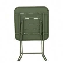 Outdoor 3-Piece Foldable Bistro Set, E Coating Folding Outdoor Patio Furniture Sets, 2 Chairs And 1 Table, Weather-Resistant Outdoor/Indoor Conversation Set For Patio,Green - 綠色 - 查看 6