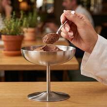 1个不锈钢冰淇淋碗，带底座甜点碗，布丁杯，冰淇淋杯，酱汁杯，开胃菜杯，甜点杯，不锈钢杯，银色 - 彩色 - 查看 7