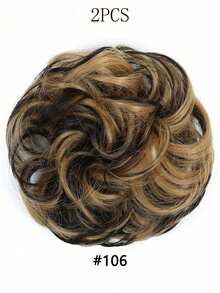Messy Bun Hair Scrunchies, High-Temperature Fiber Fake Hair Buns, Children Hair Accessories Suitable For Various Occasions - Multicolor - View 48